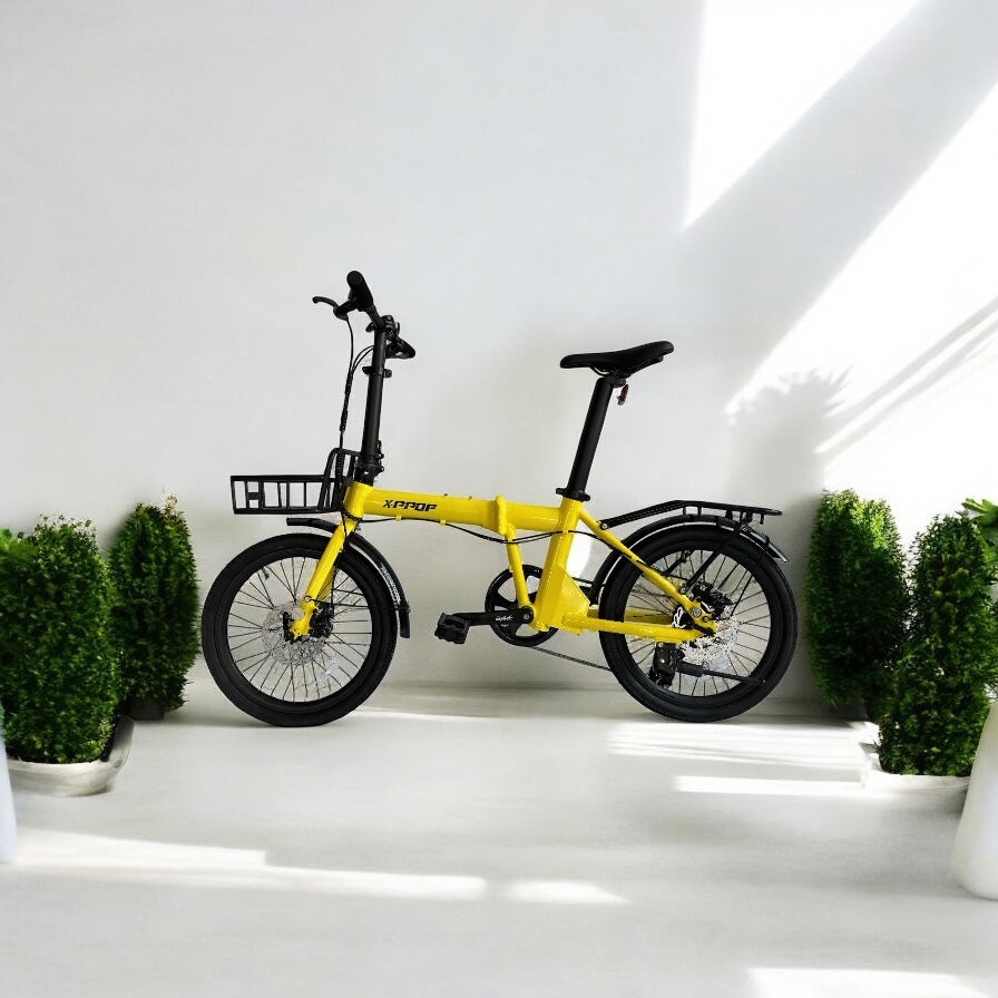 X-PPOF F02 Yellow – 20" Wheels | 7-Speed | Alloy Frame